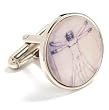 Vitruvian Man Cufflinks - Art Themed Formal Wear - Cufflinks