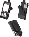 CELLET ELITE RUBBERIZED COATED SWIVEL BELT CLIP HOLSTER for RIM BLACKBERRY 8100 PEARL - RETAIL PACKAGING