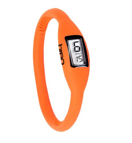 Breo Roam Ladies Rubber Digital Watch Neon Orange Medium 17cm