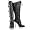 New Rock Nail Buckle Lace Knee