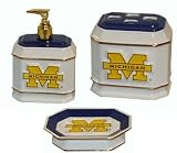 NCAA Michigan Wolverines 3-Piece Bathroom Gift Set