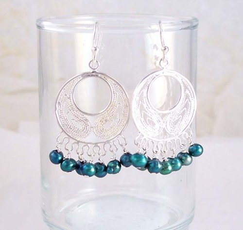Click here to buy Bohemian Sterling Silver & Pearl Earrings.