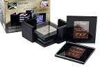 Ethos Photo Coasters in Wood Stand Gift Boxed, Set of 4, Black
