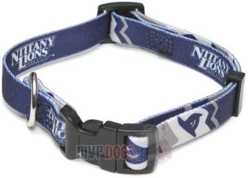 Penn State Nittany Lions NCAA Dog Collar XS: 8-10" length, 5/8" width