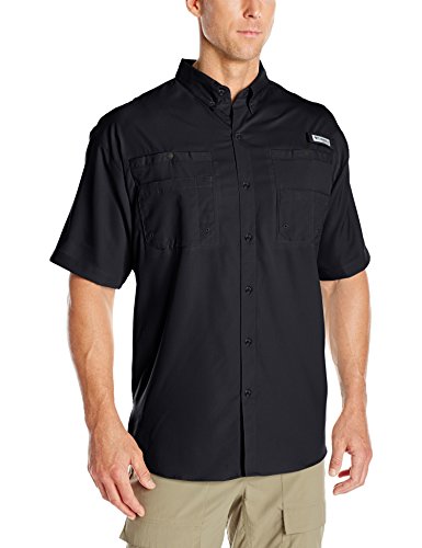 Columbia Men's Tamiami II Short Sleeve Shirt (Extended Size), Black, 2X
