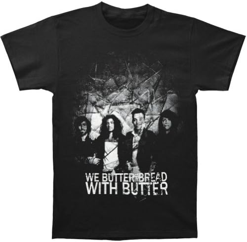 We Butter The Bread With Butter Men's Photo T-shirt Medium Black