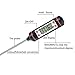 BOGZON Mini Digital Stainless Cooking Thermometer Sensor Prober, Instant-Read Thermometer for Grill, BBQ, Food, Meat, Milk, Candy/Bath Water, LCD Screen, Long Probe, Black