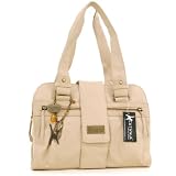 Catwalk Collection Leather Handbag - Biscuit