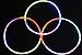 Glow bracelets,Sticks party,Usage:Parties, Night club, Camp,Halloween,Festival,Mixed Colors,(Tube of 100)
