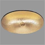 Bates & Bates B1417H.WC Renaissance Hammertone Bathroom Sink with Overflow in Weathered Copper