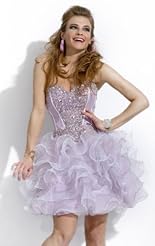 Plus Size Sexy Chiffon/Taffeta/Tulle Beaded Crystal Lace Crystals Applique Club Dress/Mini Dress 