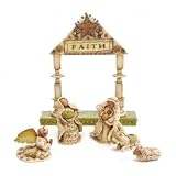 "Faith" Seeds of Faith: Nativity by Lori Siebert Tabletop Nativity Set