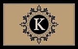 Coir Mat Imperial Monogram K - Hi
