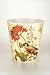Boston International Decorative Melamine Waste Basket In Yellow Bird And Flower Design