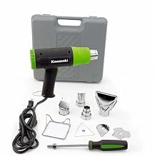 Kawasaki 840015 Black 10-Piece Heat Gun Kit