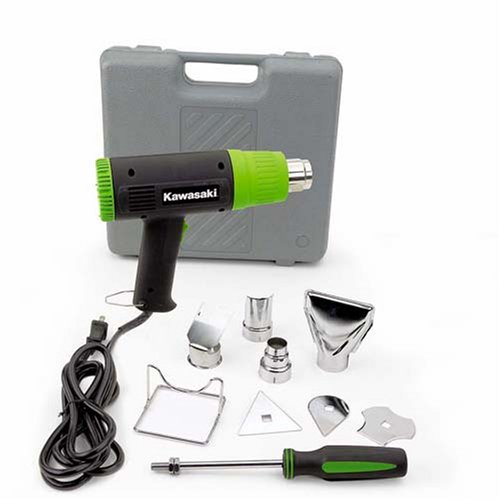 Kawasaki 840015 Black 10pc Heat Gun Kit