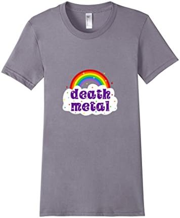 Death Metal Rainbow Shirt - Female Medium - Slate