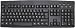 French European and English AZERTY USB Black Computer Keyboard (Black with White Letters)