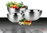 Utilhom - 4615113 - Set de 3 Saladiers - Inox