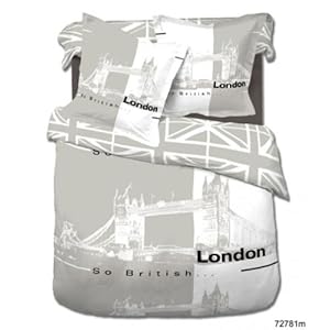 Housse de Couette 220x240cm et 2 Taies So British