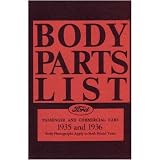 1935 1936 FORD Parts Book List Guide Catalog Manual by Ford