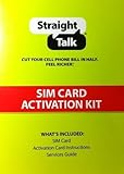 Straight Talk AT&T Micro SIM Card Activation Kit with Micro SIM and Guide, for Locked AT&T Phones or Unlocked GSM Phones