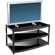 Atacama Equinox AV BB-3 Stand (Black / Piano Black; 3 Shelves)