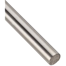 Stainless T-316 Round 0.125" Cut to 12"