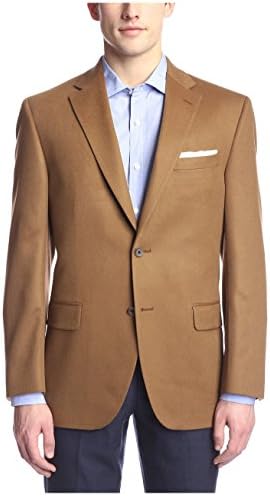Jack Victor Studio Men's Solid Loro Piana Cashmere Sportcoat, Camel, 38S