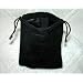 Medium Velvet Black Pouch With Drawstrings