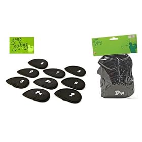 9 piece Iron Covers Set for Golf Club Heads - Labelled
