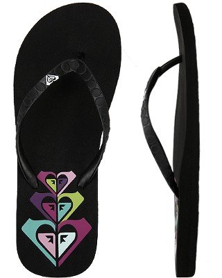 ROXY Sunset Black Sandal