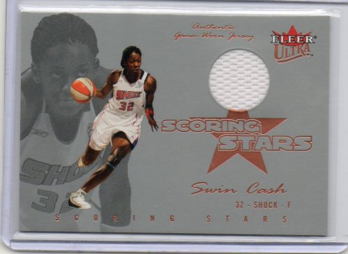 2004 Ultra WNBA Scoring Stars Jerseys Swin Cash #7 NM-MT #SC Jersey Card