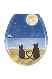 Wenko 7679100 WC-Sitz Katze, duroplast