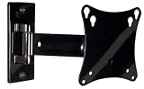Peerless PP730 Pivoting Arm Wall Mount for 10" to 22" Flat Panel Displays (Gloss Black)