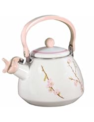 Kitchen: Corelle Coordinates Cherry Blossom Whistling Teakettle - Corelle Coordinates