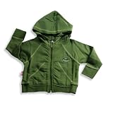 Wild Mango - Infant And Toddler Girls Long Sleeve Hoodie Jacket, Moss Green (Size 4T)