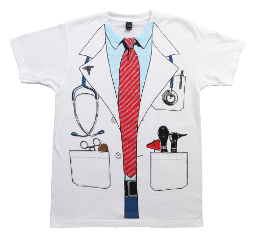 Impact Originals Men's White Doctor Costume T-shirt