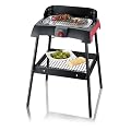 Severin PG 2787 Barbecue-Elektrogrill, Standgrill, 2300 W, schwarz / rot
