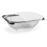 Polder Expandable Sink Strainer with Cutting Board, Stainless Steel
