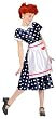 Girls I Love Lucy Polka Dot Dress Costume