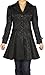 -Foggy Night in Paris- Black Victorian Gothic Corset Ruffle Jacquard Vintage Style Jacket
