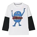 Infant Boys' Utility&reg; Long-sleeve Say Cheese Shirt - White
