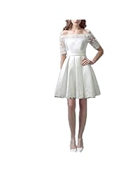 Cocktail Short Lace Pleated Vintage Belted Satin Off the Shoulder Evening Dress/Homecoming Dress/Bridesmaid Dress/Wedding Party Dress 