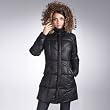Jessie G. Women's Down Parka Coat with Raccoon Fur Trim