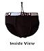 UFM Underwear for Men Adjustable Athletic Support Brief L (32-34) Black