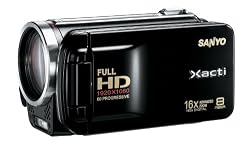 Sanyo VPC-FH1 HD 1080p Flash Memory Camcorder w/ 16x advance zoom (Black)