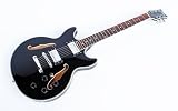 Jazz & Blues E-Gitarre Semi Acoustic, schwarz