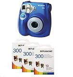 from Discounteddigital Polaroid 300 Instant Camera - Blue and 30 Film Model Polaroid 300 Blue and 20 Film