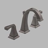 Delta Dryden 3551LF-PT Two Handle Widespread Lavatory Faucet, Aged Pewter